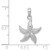14k White Gold Starfish Pendant K2940W