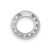 14K  White Gold Diamond Letter O Initial Charm PM5221O-013-WA