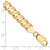 14K 9 inch 7.5mm Open Concave Curb with Lobster Clasp Chain LCR200-9