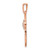 14k Rose Gold .03ct. Diamond Cross Pendant PM5011-003-RA