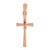 14k Rose Gold .03ct. Diamond Cross Pendant PM5011-003-RA