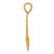 14k Polished Anchor with Textured Rope Pendant K5393