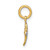 14K w/Rhodium Mini Cross Medallion Charm K9532