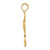 14k Dove Cross Pendant M1382