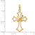 14k Dove Cross Pendant M1382
