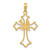 14k Dove Cross Pendant M1382