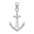 14K White Gold Gold Polished Anchor Pendant K5394W