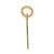 14k Small Elongated Number 1 Charm LES01