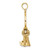 14K Moveable 3D I LOVE YOU  Key Chain Charm K7264
