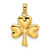 14K 3-Leaf Clover Charm K7240