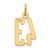 14k Small Elongated Number 43 Charm LES43