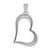 14k White Gold 1/2ct. Diamond Heart Pendant PM4889-050-WA