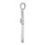 14k White Gold 1/20ct. Diamond Cross Pendant PM5036-006-WA