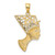 14k Nefertiti Profile Pendant K5398