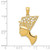 14k Nefertiti Profile Pendant K5398