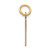 14k Small Elongated Number 9 Charm LES09