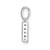 14K  White Gold Diamond Letter W Initial with Bail Pendant PM9797W-011-WA