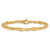 14K 24 inch 5mm Hand Polished Fancy Link with Fancy Lobster Clasp Chain LK738-24