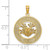 14K ANTIGUA, W.I. Circle w/ Frog Charm K7436
