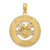 14K ANTIGUA, W.I. Circle w/ Frog Charm K7436