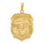 14K Gold Polished Large Saint Michael Protect Us Medal Pendant K5667