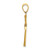 14K Red Enameled Cross Charm K8623
