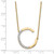 14K Sideways Diamond Initial C Necklace PM9844C-017-YA