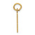 14k Small Elongated Number 88 Charm LES88