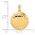 14K 2-D Polished Volleyball Charm K8770