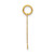 14k Medium Polished Number 12 Charm LM12
