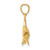14K 3-D Textured Oxeye Tarpon Fish Charm K8249
