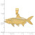 14K 3-D Textured Oxeye Tarpon Fish Charm K8249