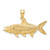 14K 3-D Textured Oxeye Tarpon Fish Charm K8249
