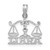 14k WG LIBRA Zodiac Charm K8952W