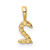 14K Diamond Number 2 Pendant PM8369-2-010-YA