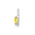 14k White Gold November Synthetic Birthstone Heart Charm M351W
