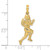 14K Polished Running Football Player Charm K8766