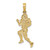 14K Polished Running Football Player Charm K8766