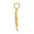 14k Brushed Diamond-cut Shamrock Pendant M503