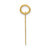 14k Small Polished Number 47 Charm LS47