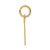 14k Medium Satin Number 7 Charm LSM07