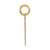 14k Small Polished Number 77 Charm LS77