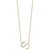 14K Sideways Diamond Initial S Necklace PM9844S-019-YA