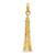 14K 2-D Cape Hatteras Lighthouse Charm K8235