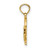 14K Enamel Cross and Heart Charm K7069