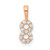 14k Rose Gold Diamond Number 8 Pendant PM8369-8-013-RA