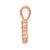 14k Rose Gold Diamond Number 8 Pendant PM8369-8-013-RA