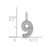 14k White Gold Diamond Number 9 Pendant PM8370-9-009-WA