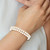 14k 5-6mm White Near Round FW Cultured Pearl 2-strand Bracelet PR13-7.5