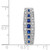 14k White Gold 1/5ct. Diamond and .31 Sapphire Fancy Chain Slide PM3850-SA-020-WA